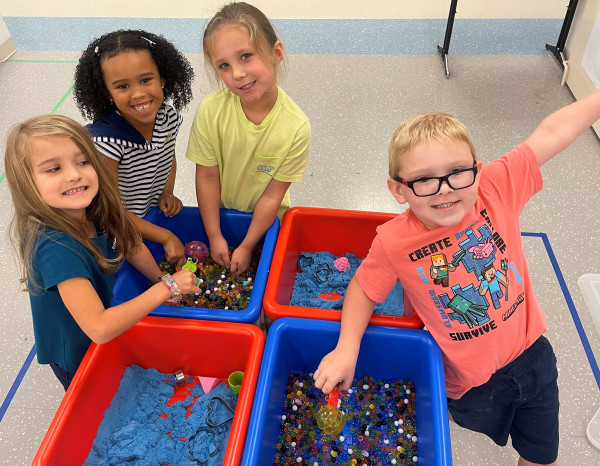 Young students with Scott County Schools in Kentucky, where Driving Possibilities launched in 2023.